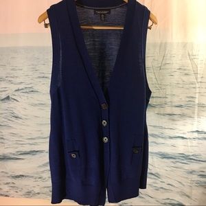 Banana Republic Sweater Vest Blue Super Soft!